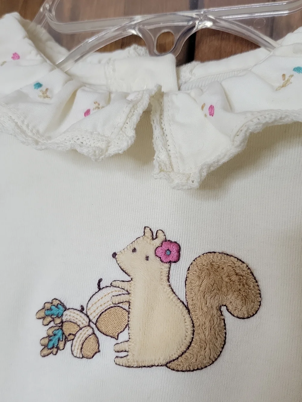 Gymboree 2005 Natures's Beauty Embroidered Squirrel Bodysuit Sz 12-18M